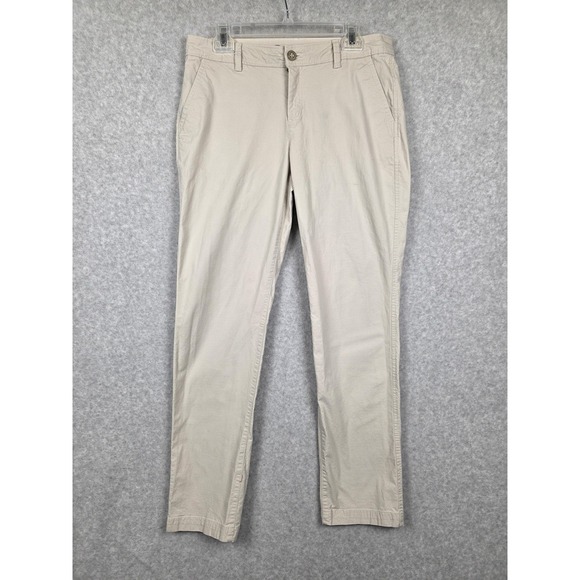 ["Eddie Bauer"] Pants - Eddie Bauer Pants Womens 8 Khaki Chino‎ Straight Leg Stretch Ripstop Hiking